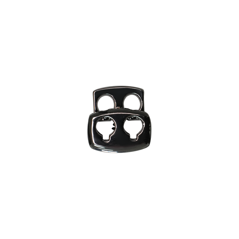 FY-MS1515 Gloss black nickel cord buckle